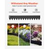Galvanized Steel Landscape Edging, 6-Pack 40 x 6 Inch Metal Edging for Landscaping with 6 Mounting Clips