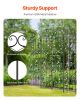 Garden Trellis for Climbing Plants, 87 x 20 in, 4 Packs Rustproof Metal Garden Flower Trellis, Outdoor Climbing Rose Trellis Cucumbers Support