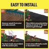 3ft*100ft Non-woven groundsheet, high-density weed control, breathable and environmentally friendly, a must-have for soil protection and gardening.