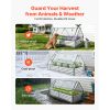 Raised Garden Bed with Cover, 6 x 3 x 1 ft, Rectangular Galvanized Metal Planter Box Kit Outdoor, with PE Greenhouse Cover & Gloves