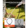 Garden Hose, 25 ft 5/8" Heavy Duty 4-Layer Rubber Water Hose, 150PSI Working & 600PSI Burst, Flexible & Non-kink Outdoor Waterhose with 3/4" Fitting