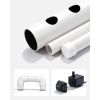 Hydroponics Growing System Kit, 3-Tier 108 Sites UPVC Pipe Hydroponic Grow Kit with Timed Irrigation, Sun & Light Blocking Pipes