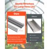 Greenhouse Spring Wire and Lock Channel, 40 Packs 6.56 ft PVC-Coated Wiggle Wire & Aluminum Alloy Channel Bundle Kit with Included Screws