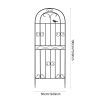 6ft Metal Climbing Trellis with Rust-Proof Coating, Perfect Support for Climbing Plants & Vines