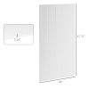 14 Pieces Twin-Wall Polycarbonate Panels Waterproof UV Protected Polycarbonate Greenhouse Panels, 4' x 2' x 0.16", Clear