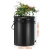 DWC Hydroponics Grow System, Hydroponic Growing System with Top Drip Kit, Deep Water Culture 5-Gallon 4 Buckets, with Air Pump