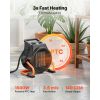 Greenhouse Heater, 1500W Electric PTC Space Heater with Thermostat, Fan, Low & High Heat Modes, 15Â° Adjustable Angle, Overheat Protection
