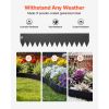 Galvanized Steel Landscape Edging, 6-Pack 40 x 8 Inch Metal Edging for Landscaping with 6 Mounting Clips