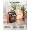 Greenhouse Heater, 1500W Electric PTC Space Heater with Fan, Low & High Heat Modes, Overheat Protection, Tip-Over Shut-Off, Portable for Grow Tent