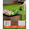 Galvanized Raised Garden Bed, 8 x 4 x 2 ft, Rectangular Metal Planter Box Kit Outdoor, Bottomless Elevated Planting Box with Gloves, Alu-Zinc