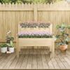 Wooden 2-Tier Raised Garden Bed, Elevated Planter Box for Vegetables, Herbs, Flowers