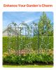 Garden Trellis for Climbing Plants, 87 x 20 in, 4 Packs Rustproof Metal Garden Flower Trellis, Outdoor Climbing Rose Trellis Cucumbers Support