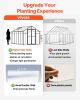 Polycarbonate Greenhouse, 8 x 12 Ft, Outdoor Greenhouse with 2 Vent Windows, Pavilion Styled Greenhouse with Hinged Door