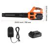 Cordless Leaf Blower, 20V Powerful Electric Leaf Blower with 2.0Ah Battery, Fast Charging & Quiet Operation, 2 Speed Control