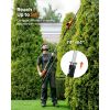 Cordless Pole Hedge Trimmer, 20V Electric Bush Trimmer Kit with 18 Inch Double-Edged Steel Blade