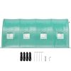 Walk-in Tunnel Greenhouse, 15 x 7 x 7 ft Portable Plant Hot House with Galvanized Steel Hoops, 1 Top Beam, Diagonal Poles