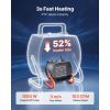 Greenhouse Heater, 1500W Electric PTC Space Heater with Fan, Low & High Heat Modes, 40Â° Adjustable Angle, Overheat Protection, Portable for Grow Tent