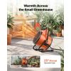 Greenhouse Heater, 1500W Electric Space Heater with Thermostat, Heating Tube Element, 25Â° Adjustable Angle, IPX4 & Overheat Protection