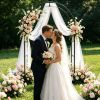 Multi-Size Modular Iron Garden Arch Freestanding Plant Trellis Frame