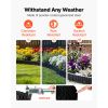 Galvanized Steel Landscape Edging, 40 ft x 6 in Metal Edging for Landscaping with Gloves, Easy-to-Install Bendable Metal Strips