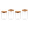 4Pack Glass Propagation Stations For Plants Indoor Glass Planters Hydroponic Plant Vases 2 Large 2 Small for Plant Cuttings Flower Arrangements
