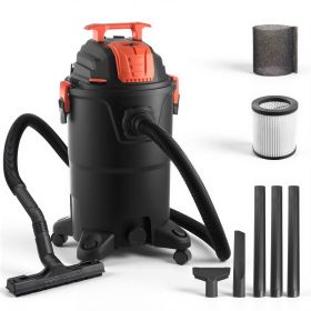 Shop Vac, 8 Gallon Wet Dry Shop Vacuum, 4.5 Peak HP Portable with One-Button Self-Cleaning, Dual-Filter, 900W Input Power, 1.25in x 7ft Hose