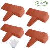 20 PCS Cobbled Stone Effect Plastic Garden Lawn Border Edging