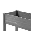 48x24x30in Elevated Raised Garden Bed with Legs, Wooden Planter Box for Outdoor Vegetable Herb Flower Fruit Growing