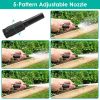 25FT/50FT/100FT Heavy Duty Stainless Steel Garden Hose Garden Watering Kit Metal Water Hose with 2 Nozzles 12 Patterns Flexible Extendable Kink Tangle