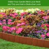 20 PCS Cobbled Stone Effect Plastic Garden Lawn Border Edging