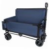 3-in-1 Folding Wagon Cart with Bench Seat, patent protection- Includes 1 ice pack, 500lbs Heavy-Duty Utility Wagon, 180L Capacity All-Terrain Wheels f