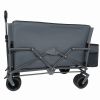 3-in-1 Folding Wagon Cart with Bench Seat, patent protection- Includes 1 ice pack, 500lbs Heavy-Duty Utility Wagon, 180L Capacity All-Terrain Wheels f
