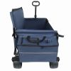 3-in-1 Folding Wagon Cart with Bench Seat, patent protection- Includes 1 ice pack, 500lbs Heavy-Duty Utility Wagon, 180L Capacity All-Terrain Wheels f