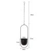 Nordic Metal Hanging Chain Flower Pot Iron Hanging Flower Basket Vase Plant Hanging Planter For Home Garden Balcony Decoration