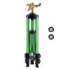 Impact Sprinkler on Tripod Base, Heavy Duty Tripod Sprinklers with Brass Head & 3/4" Connector, 360 Degree Large Area Coverage Irrigation Sprinkler