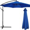 10 FT 8 Rib Umbrella Canopy Replacement Outdoor Market Patio Table Umbrella Strong and Thicck Canopy Cover for Backyard Garden Courtyard Swimming Pool