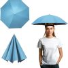 Umbrella Hat, Fishing Hat Hands Free Waterproof Adjustable Sun Rain Cap Hat with Elastic Band Fit for Fishing