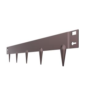 Steel Landscape Edging, 5 Packs 39 x 3 in Rust-Resistant Metal Landscape Edging, Bendable Garden Edging Border, Heavy Duty Lawn Edging (Color: brown, size: 39 x 3 inch)