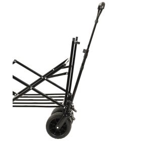 480Lbs Collapsible Wagon with Canopy,Wagon Stroller with 7" All-Terrain Wheels, Lightweight Foldable Wagon, Large Capacity for Camping, Shopping (Color: as Pic)