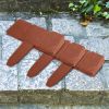 20 PCS Cobbled Stone Effect Plastic Garden Lawn Border Edging