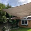 Sun Shade Sail 9'9"x13' Waterproof Shade Cloth Canopy Sunshade Camping Tarps Tent Cover with Grommets for Backyard Yard Deck Patio Pergola Garden Outd