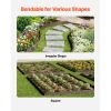 Steel Landscape Edging, 5 Packs 39 x 4 in Rust-Resistant Metal Landscape Edging, Bendable Garden Edging Border, Heavy Duty Lawn Edging