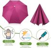 Umbrella Hat, Fishing Hat Hands Free Waterproof Adjustable Sun Rain Cap Hat with Elastic Band Fit for Fishing