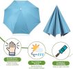 Umbrella Hat, Fishing Hat Hands Free Waterproof Adjustable Sun Rain Cap Hat with Elastic Band Fit for Fishing