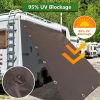 Sun Shade Sail 9'9"x13' Waterproof Shade Cloth Canopy Sunshade Camping Tarps Tent Cover with Grommets for Backyard Yard Deck Patio Pergola Garden Outd