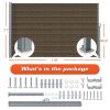 Retractable Side Awning - Folding Patio Privacy Screen | Waterproof & UV-Resistant Outdoor Shade Divider for Patio, Garden, Balcony & Commercial Use