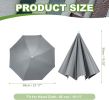 Umbrella Hat, Fishing Hat Hands Free Waterproof Adjustable Sun Rain Cap Hat with Elastic Band Fit for Fishing
