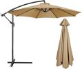 10 FT 8 Rib Umbrella Canopy Replacement Outdoor Market Patio Table Umbrella Strong and Thicck Canopy Cover for Backyard Garden Courtyard Swimming Pool
