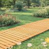 6FT/10FT Roll Out Wooden Garden Pathway, Flexible Wood Walkway with Rustproof Steel Wire and Anti-Slip Surface, Outdoor Path Mat for Garden, Backyard
