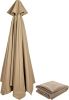 10 FT 8 Rib Umbrella Canopy Replacement Outdoor Market Patio Table Umbrella Strong and Thicck Canopy Cover for Backyard Garden Courtyard Swimming Pool